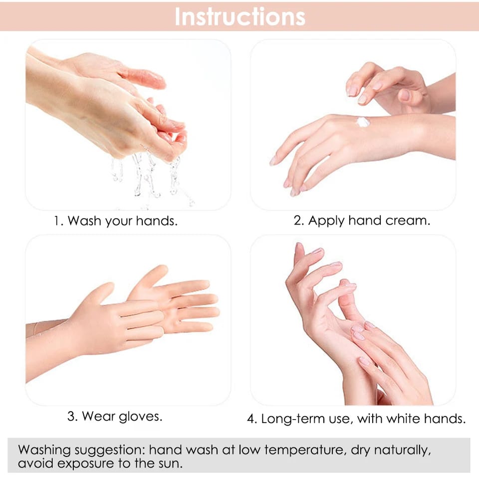 1Pair Silicone Moisturizing Gloves $ Socks Foot Care Long Socks