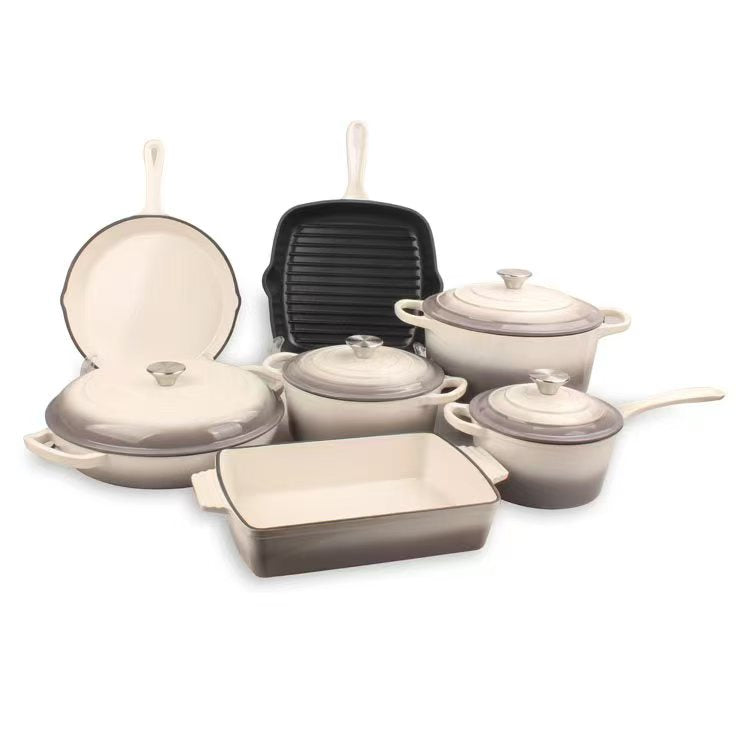 11pcs cast iron cookware