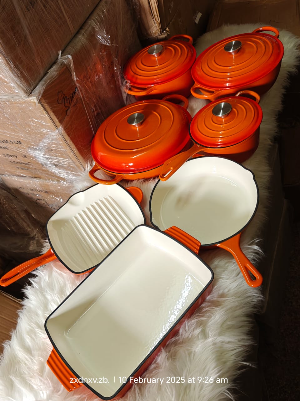 11pcs cast iron cookware