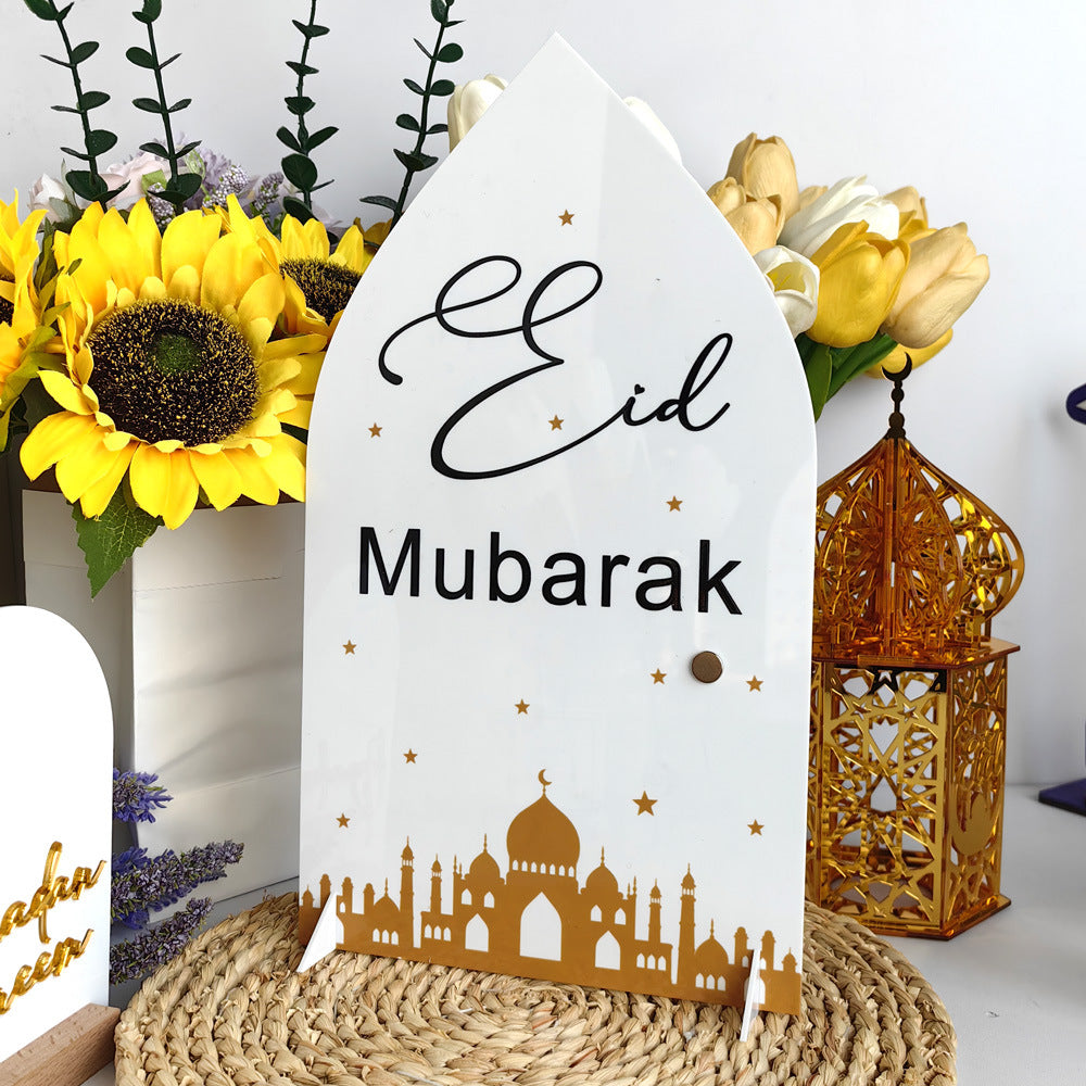 Days of Ramadhan count+Eid Mubarak Acrylic Deco
