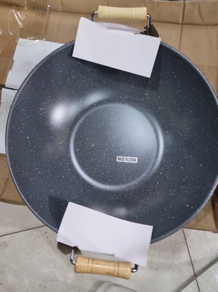 2 handles granite Nonstick deep pans