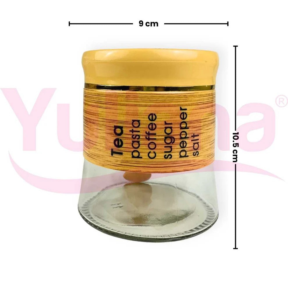 Glass Sugar dish jar for sugar, coffee, spices coffee, sea salt, and tea for storage, tea bag organizer, Glass organiser