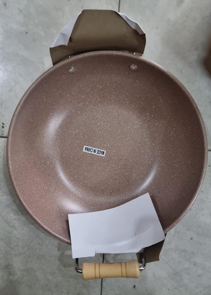 2 handles granite Nonstick deep pans