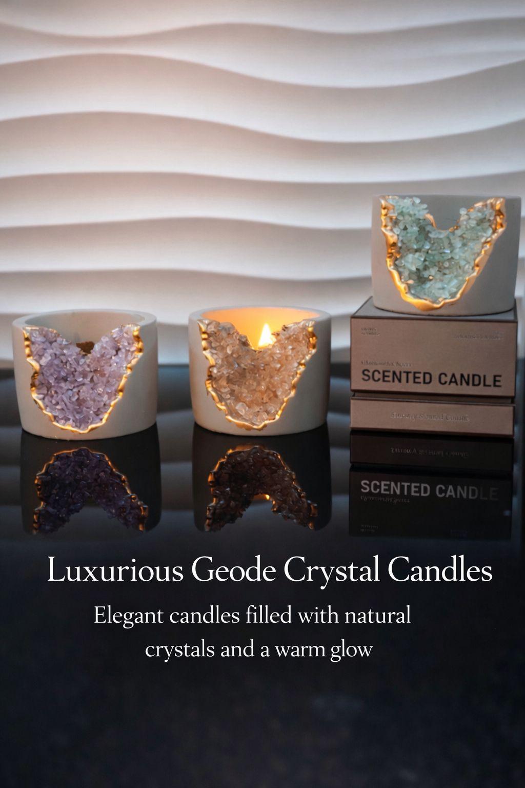 Geode Crystal Candles