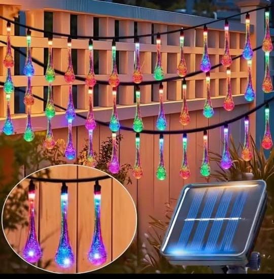 3M Tear Drop Solar Powered Outdoor Lights
Suitable For Christmas Them