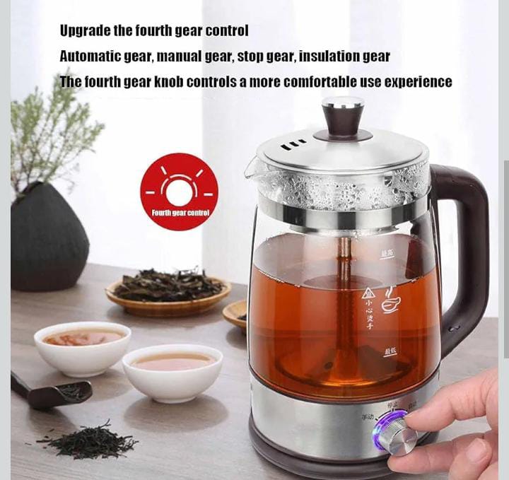 Infuser Kettles, Teapots 1.3L Electric Kettle Electric 600W Teapot Kettle Glass Kettle Temperature Control Kettle Four Speed Adjustable Stainless Steel Overheating Shut Off