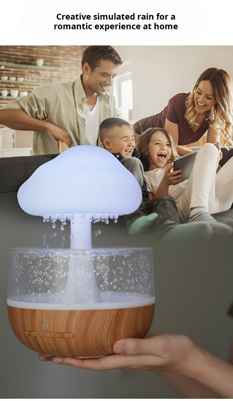 "Sound of rain" rechargeable CLOUD RAIN HUMIDIFIER