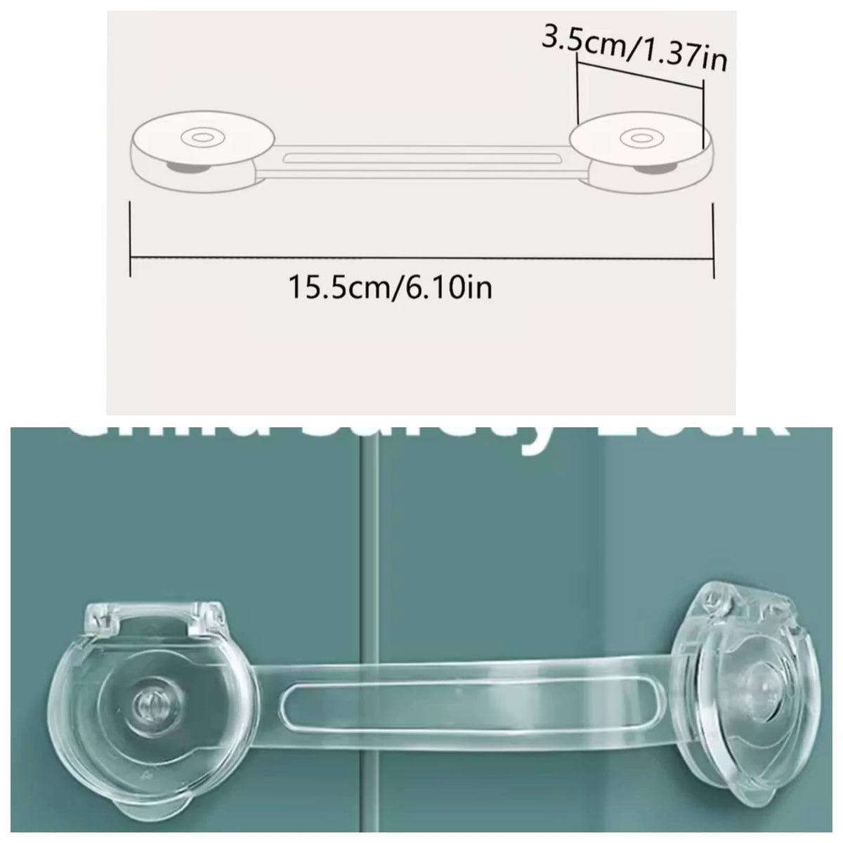 Baby cabinet locks strap drawer lock.