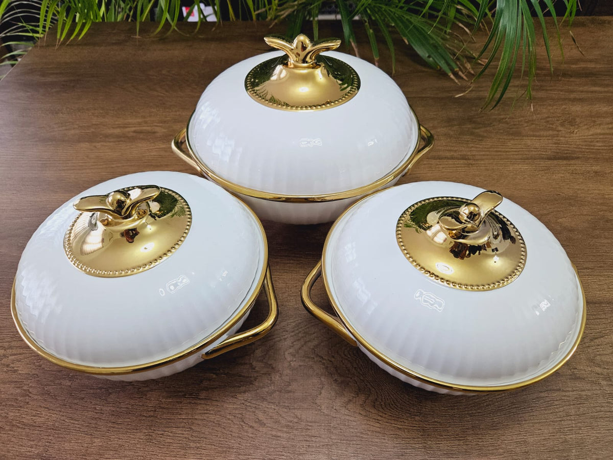 Classy 3 pieces ceramic serving bowls