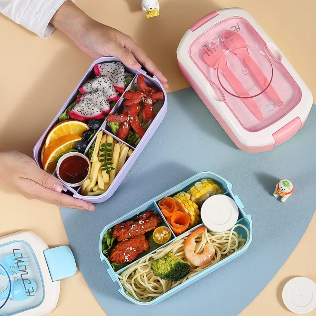 2 in 1 LUNCH BOX WITH BOTTLE