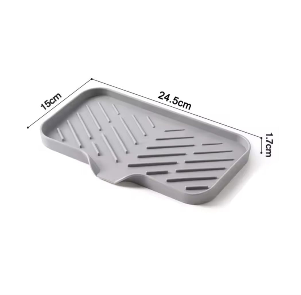 Sink silicone anti-slip tray.