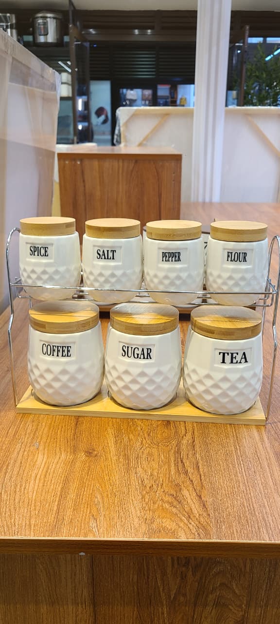 ✨Luxury 8pc -Piece Canister Set
(1 Tray + 7 Canisters )