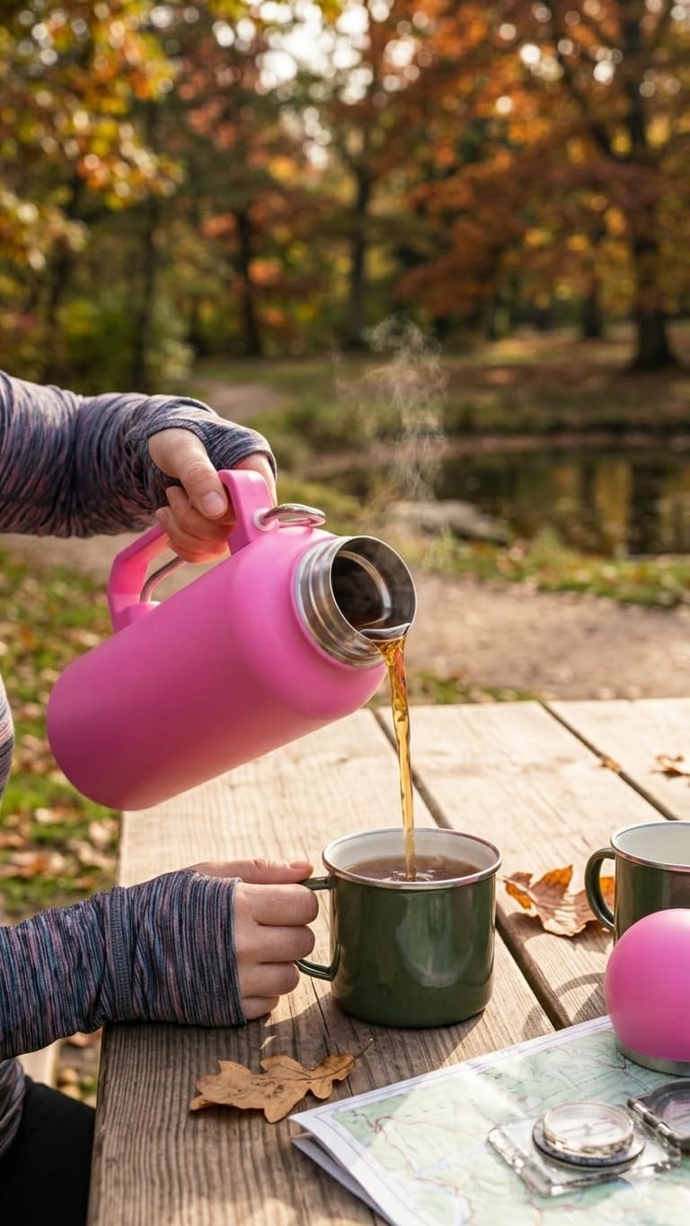 Exquisite Flask With Cup and Spoon
