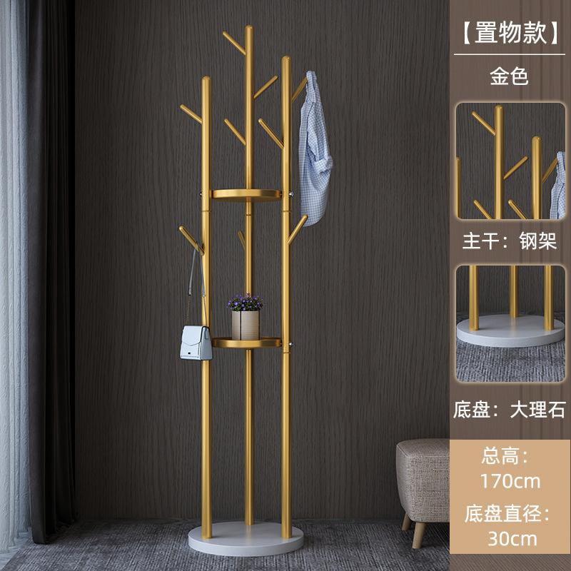 Multifunctional white coat tree stand