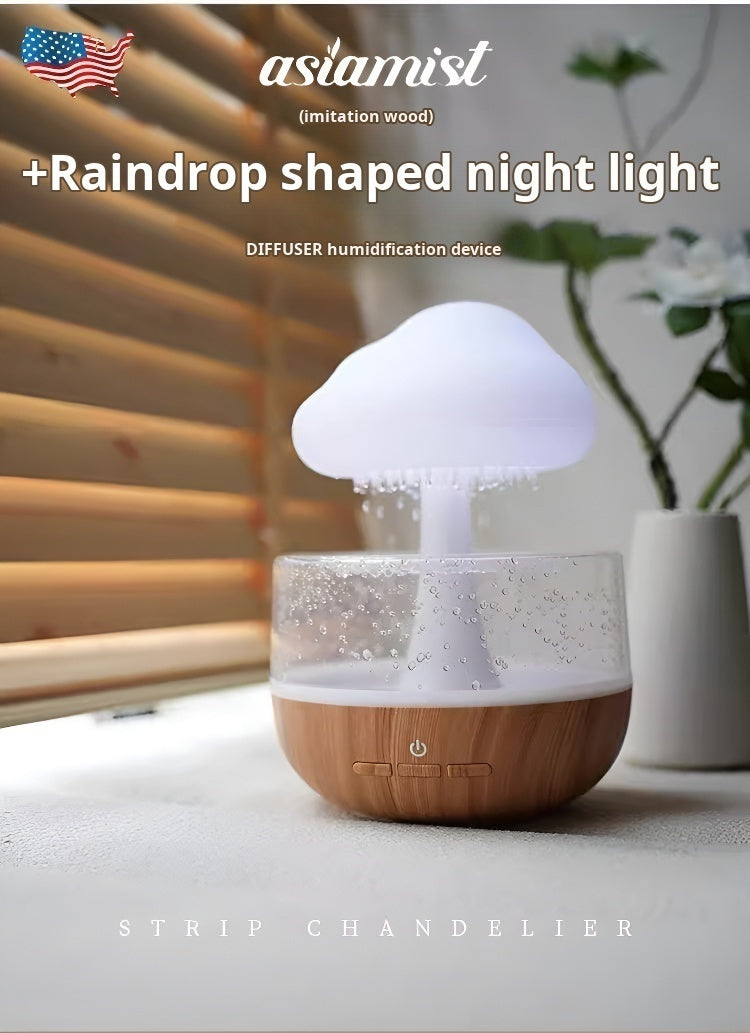 "Sound of rain" rechargeable CLOUD RAIN HUMIDIFIER