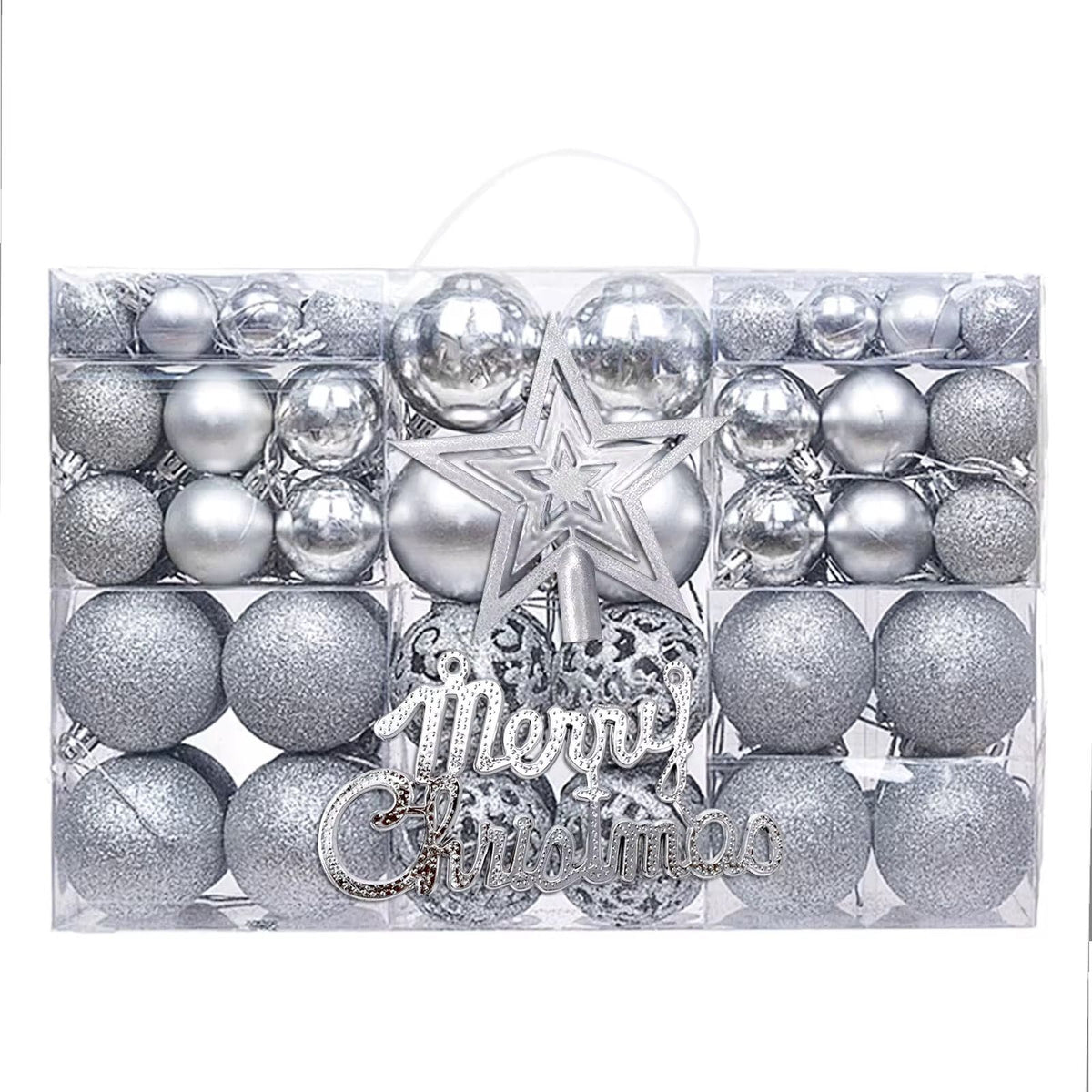 102 pcs Christmas Balls Ornaments for Christmas Tree