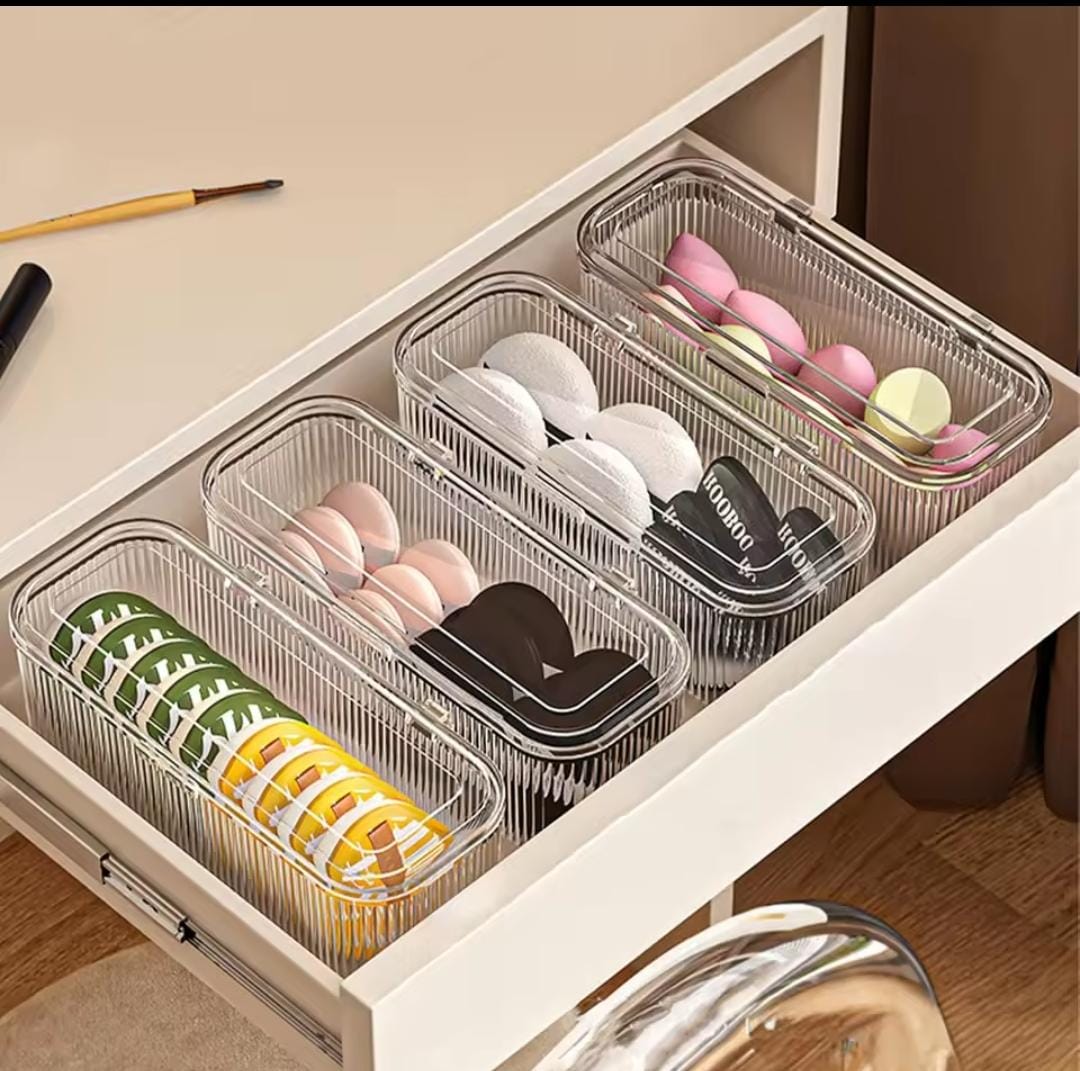 Acrylic multipurpose accessory/cosmetic/kitchen organizer .