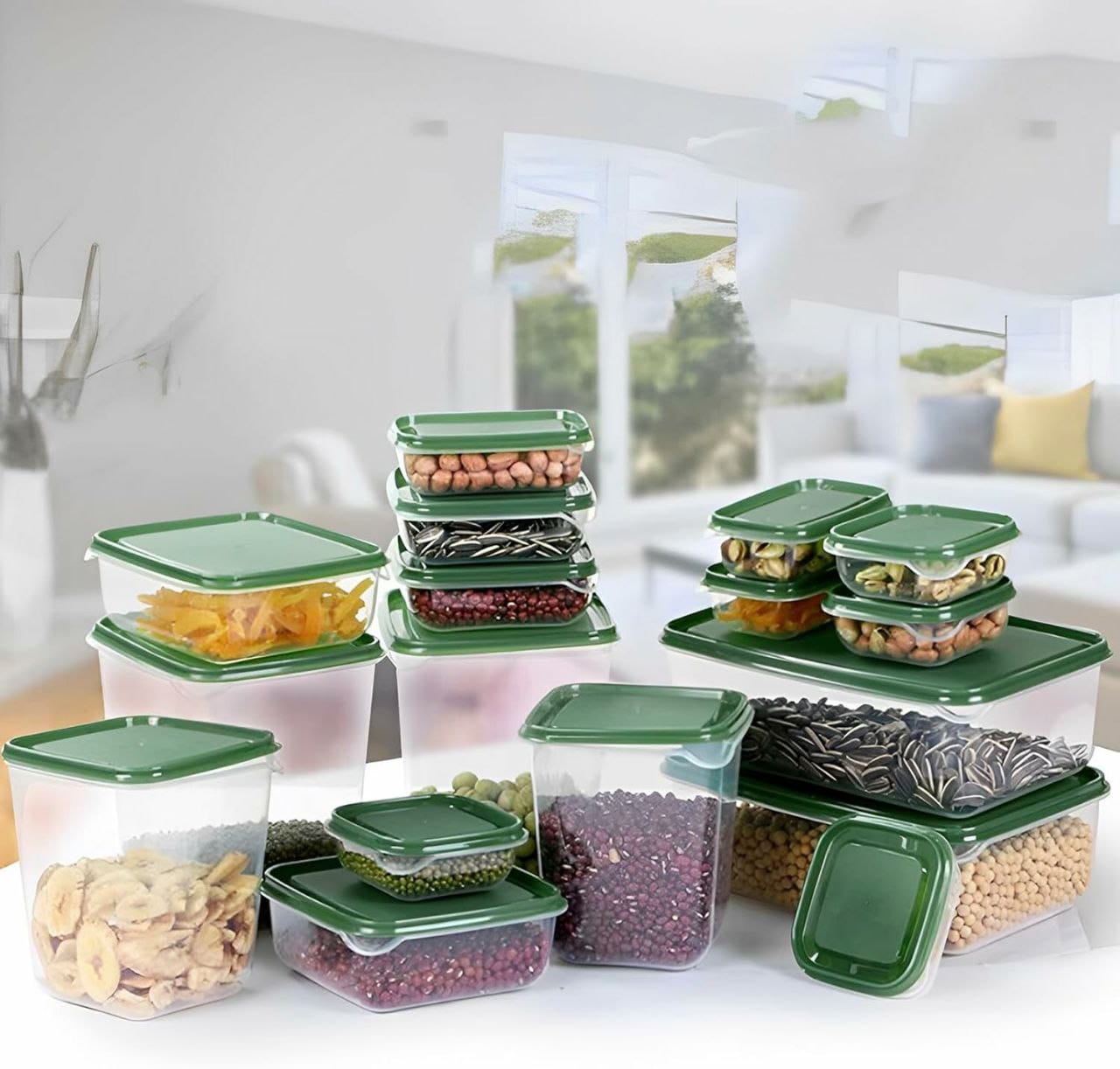 17Pcs Food Storage Boxes with Lids