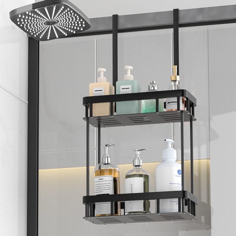 Bathroom Door Hanging Storage Rack two tier