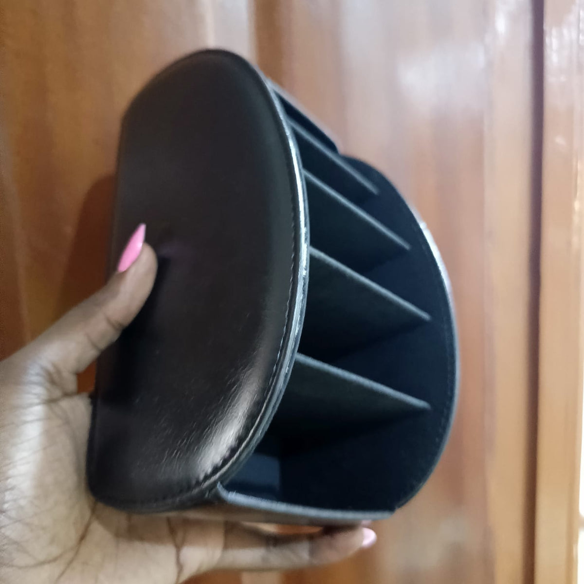 Pu Leather Remote Control Holder Storage