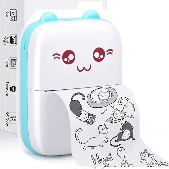 Portable Mini Pocket Bluetooth Thermal Printers with 3 FREE Roll Printing Papers/ Inkless Printer for Labels, Receipt, Photo,Notes, etc