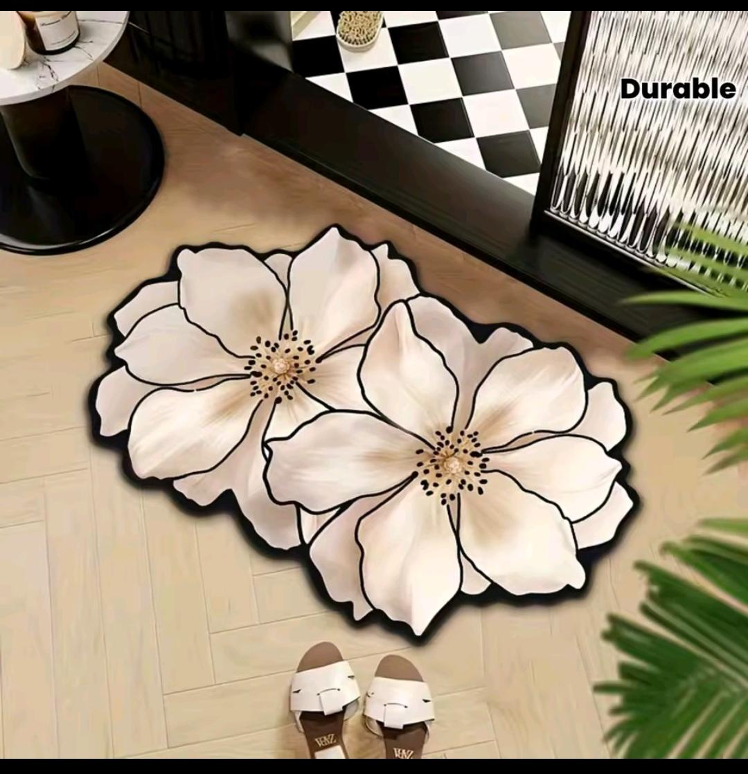 Diatom Mud Bath Mat Soft Non-Slip Rug, Super Absorbent Quick-Dry Bathroom Carpet for Shower Toilet Floor Pad