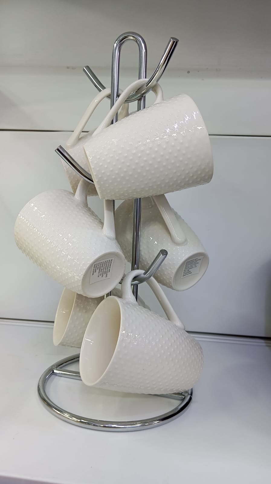 Dotted ceramic cups
