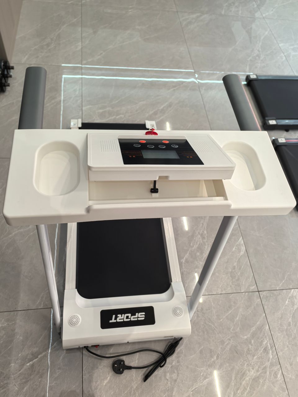 New Foldable Walking Pad / Treadmill With Bluetooth connectivity, manual incline option, and safety hand bars