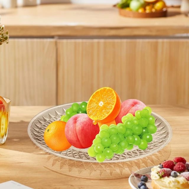 Acrylic round clear tray