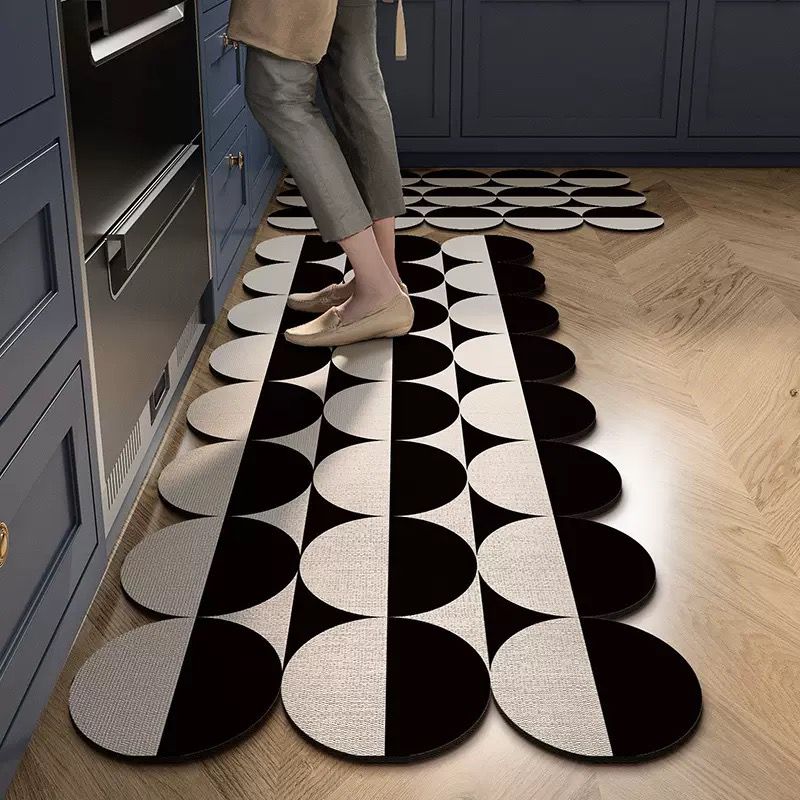 Big size,thick super absorbent modern kitchen mats. 2pc set.