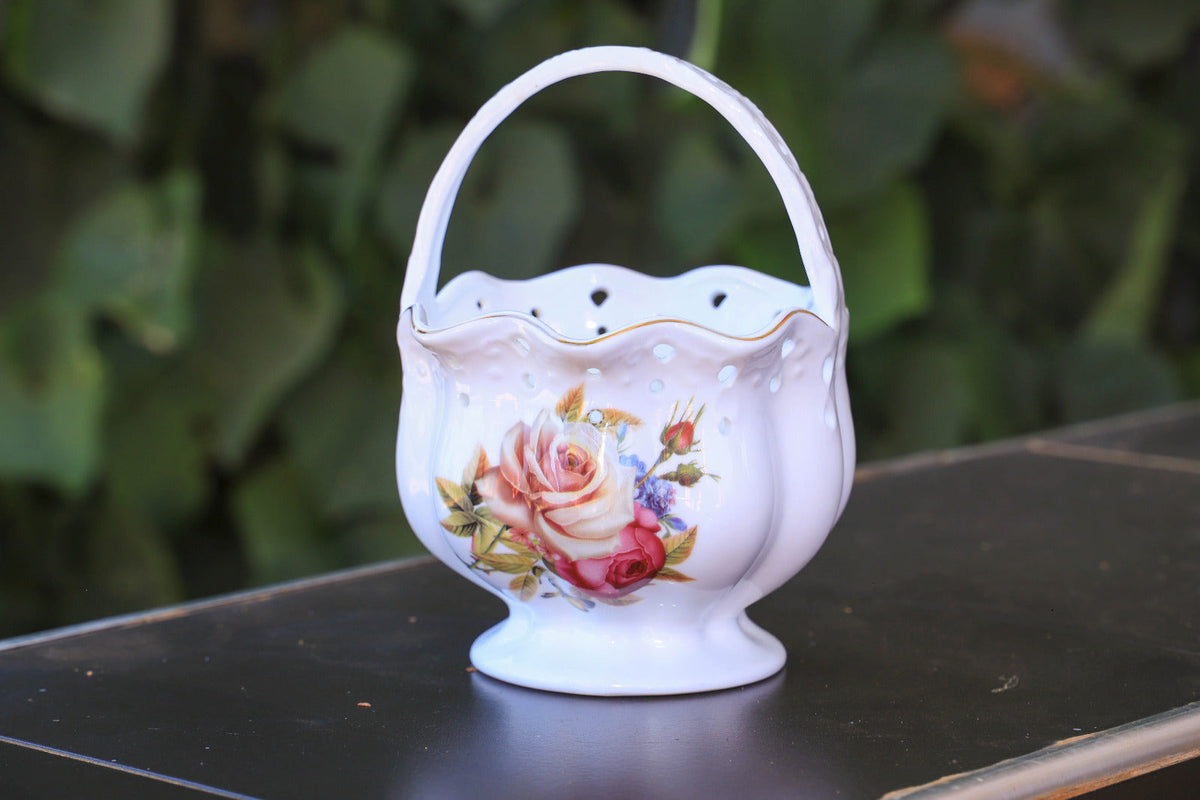 Elegant Bone China Basket
