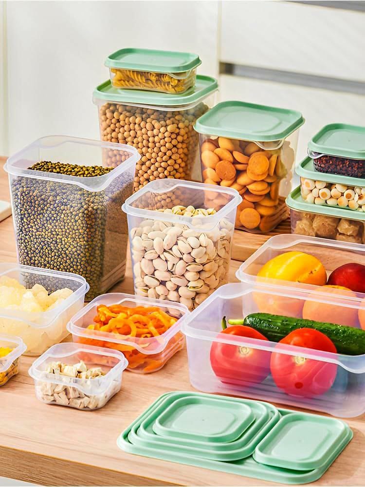 17Pcs Food Storage Boxes with Lids