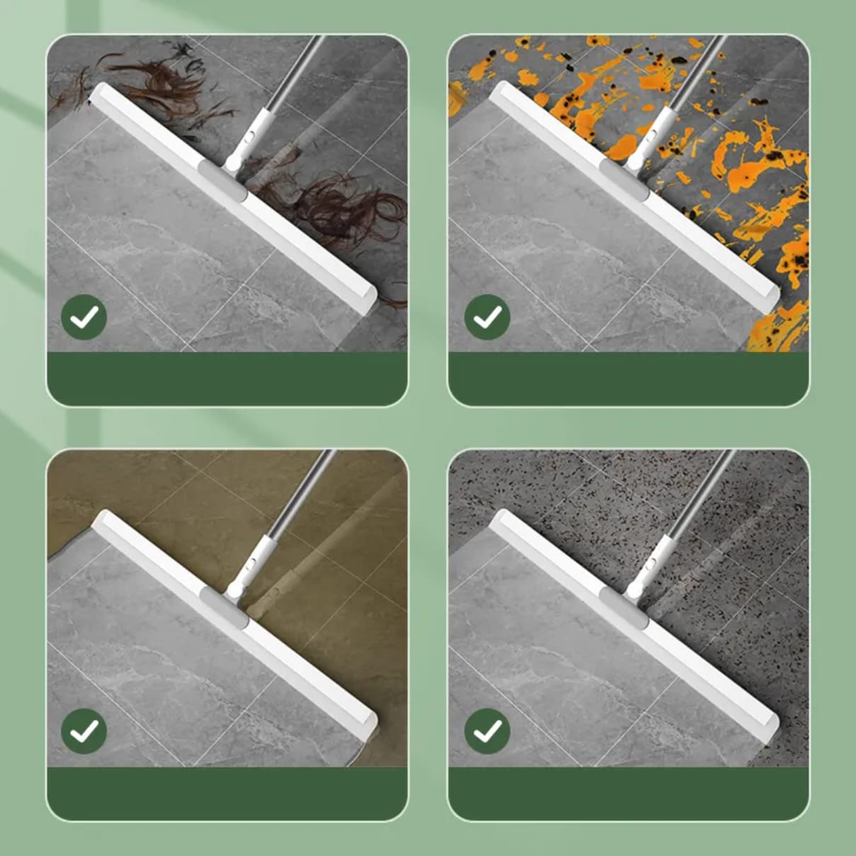 Magic Wiper is a multifunctional squeegee broom