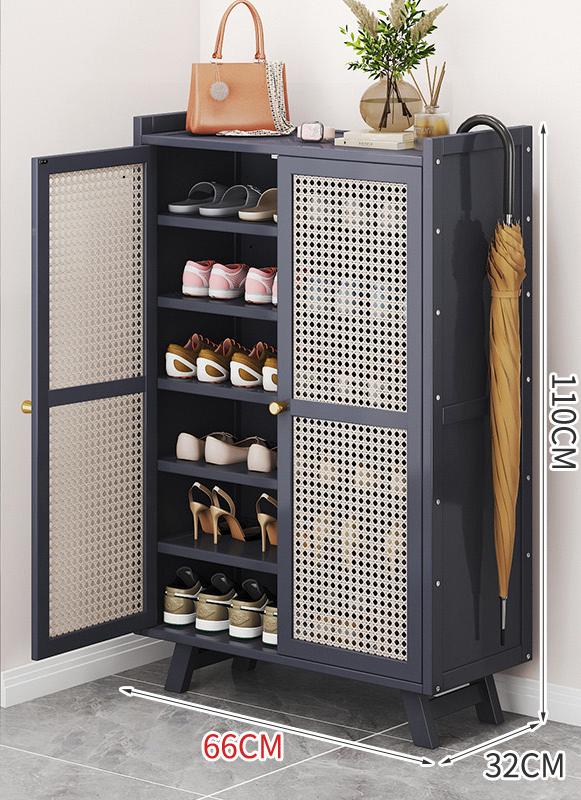 Wooden bamboo shoe rack