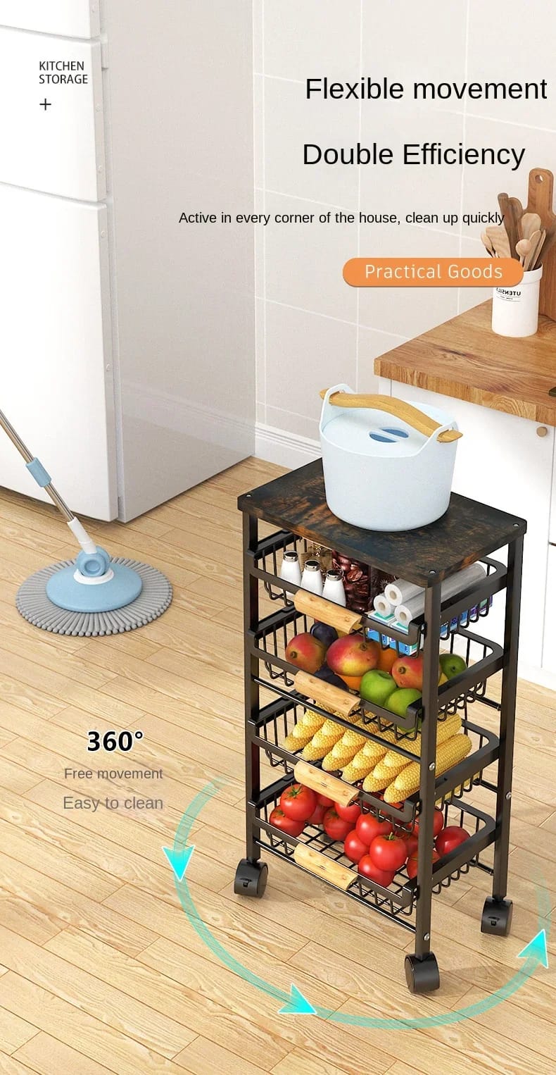 4 layer multifunctional rack