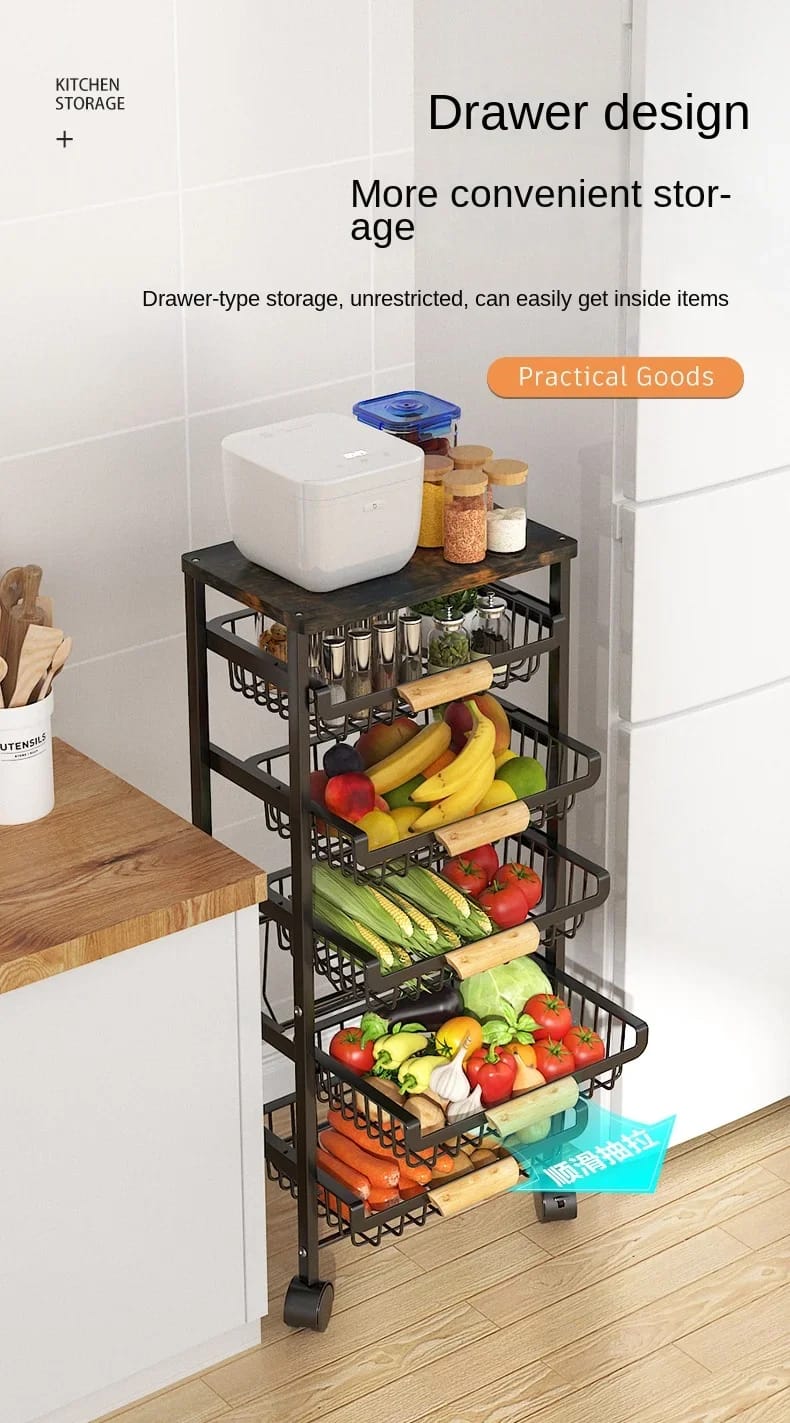 4 layer multifunctional rack