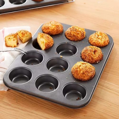 12 Non-Stick Cupcake Baking Tray