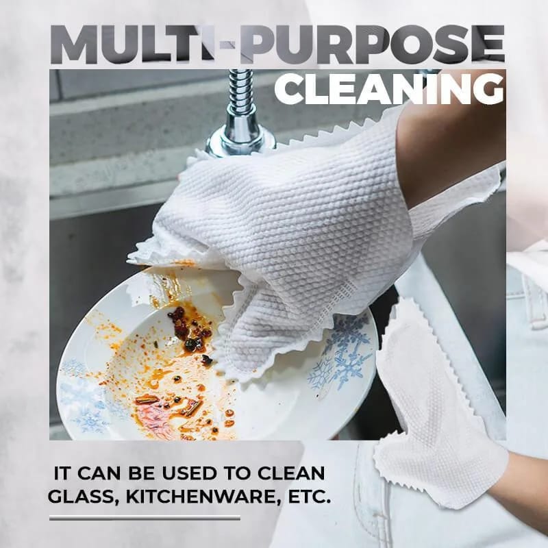Dust removal gloves