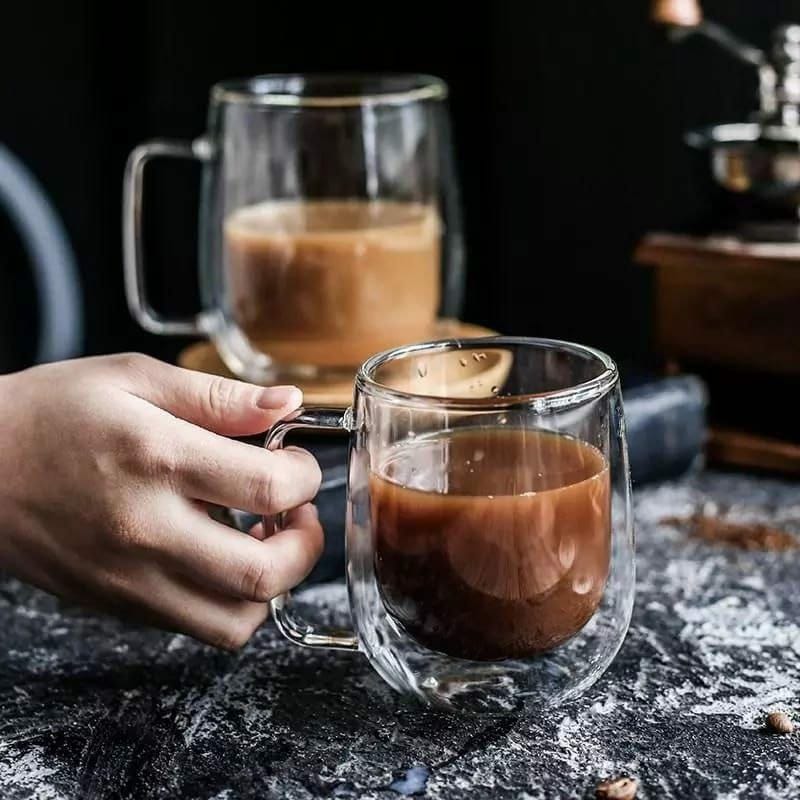 Borosilicate Double walled mug