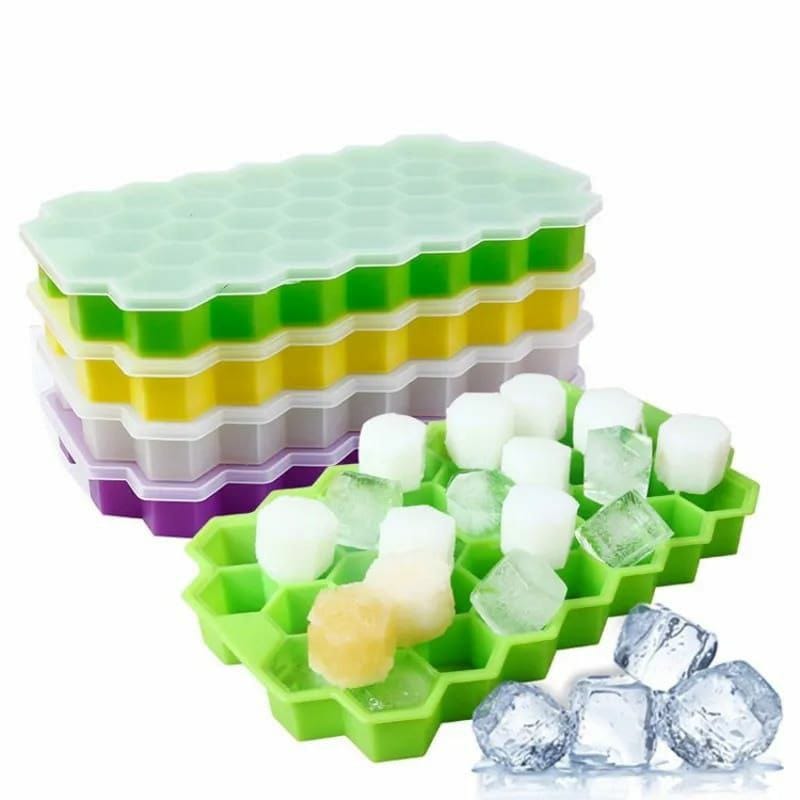 Reusable honey comb silicone ice cube moulds