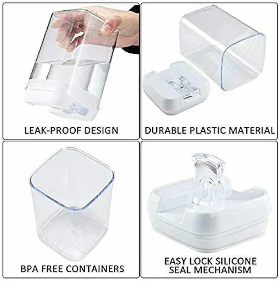 Airtight food storage containers