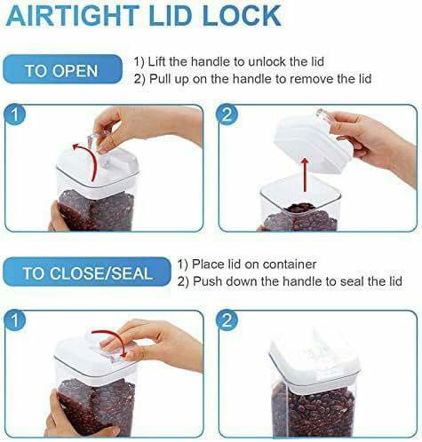 Airtight food storage containers