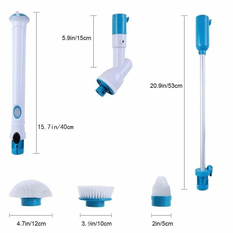 Electric hurricane spin scrubber