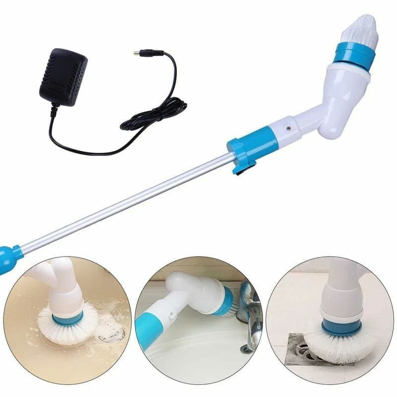 Electric hurricane spin scrubber