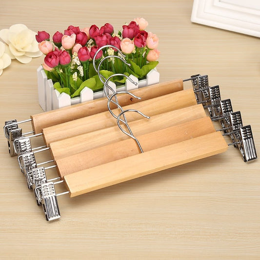 14"/28cm high Grade Natural Wooden Hangers (6pcs set)