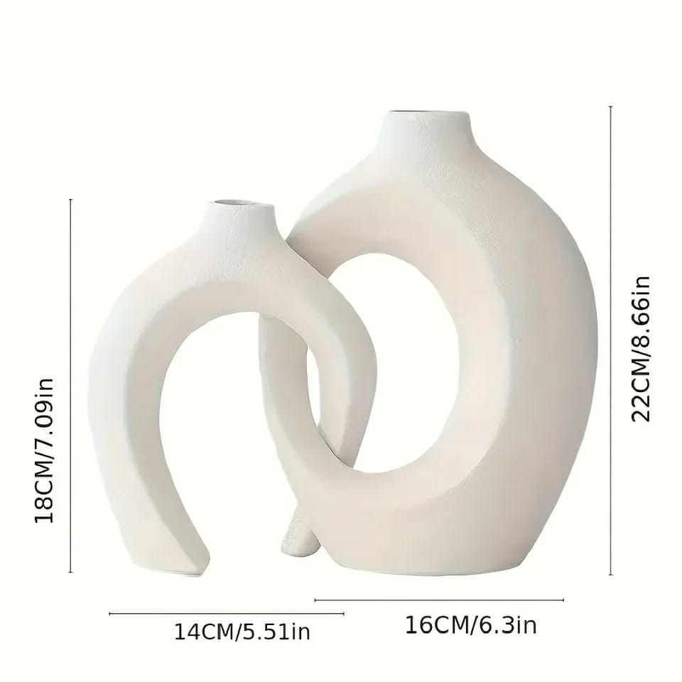 2 in 1   NORDIC DOUGHNUT VASE