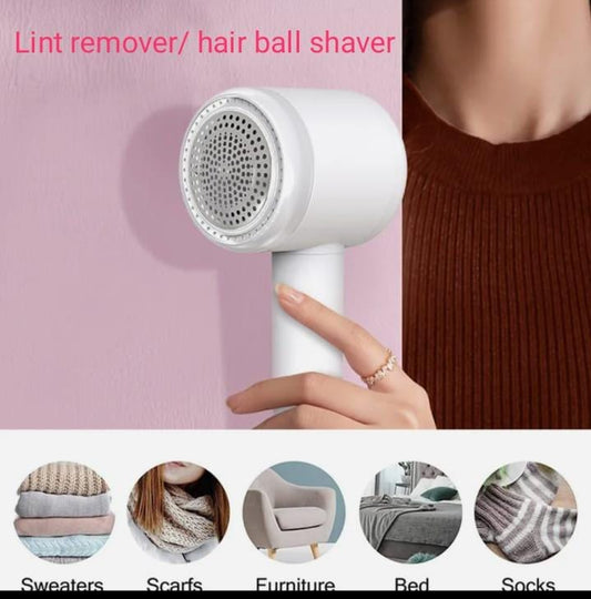 2 in 1 Electric Lint Remover Hairball Trimmer Clothes USB Rechargeable Sweater Shaver Hairball Sticky Roller