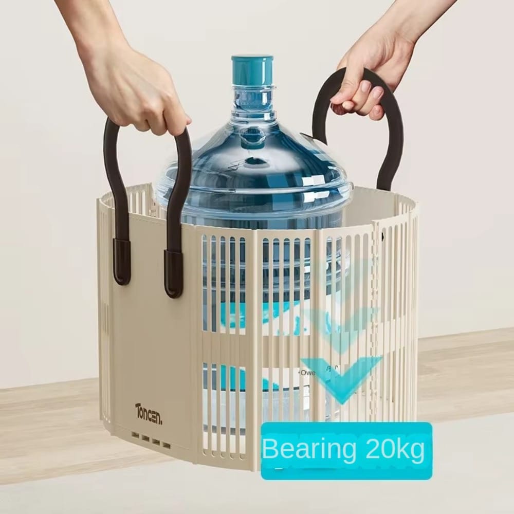 Foldable laundry/Toy basket with handle