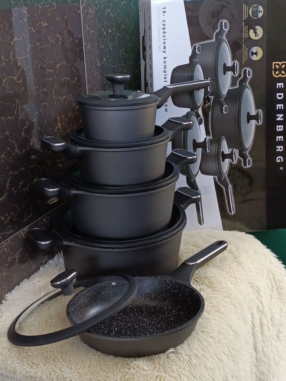 10pc Edenberg Cookware Set