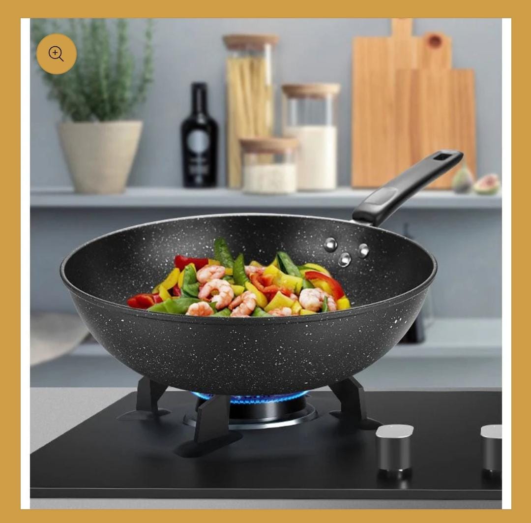 32cm deep frying pan